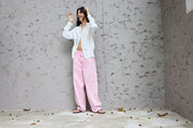 Barrel Leg Jeans in Rosa - Blossom Hair & Fashion