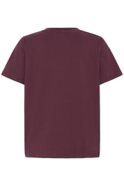 Basic T-Shirt dunkelrot - Blossom Hair & Fashion