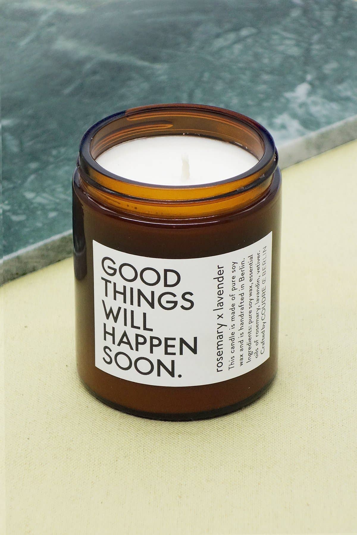 Beruhigende Duftkerze – Good Things: Rosmarin x Lavendel - Blossom Hair & Fashion