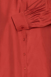 Bluse langarm in Schwarz oder Rot mit Kragen - Blossom Hair & Fashion