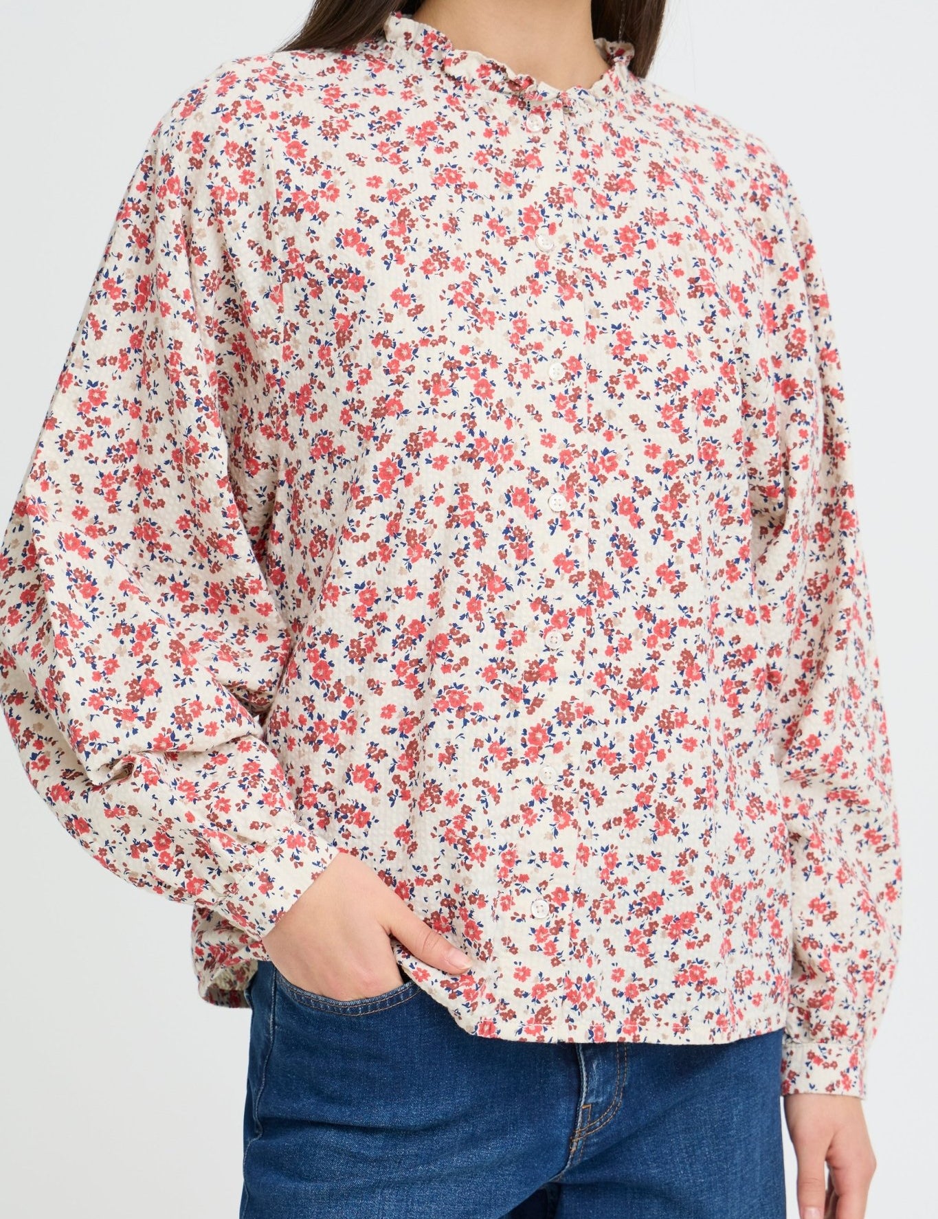 Bluse mit Blumenmuster im Loose Fit - Blossom Hair & Fashion