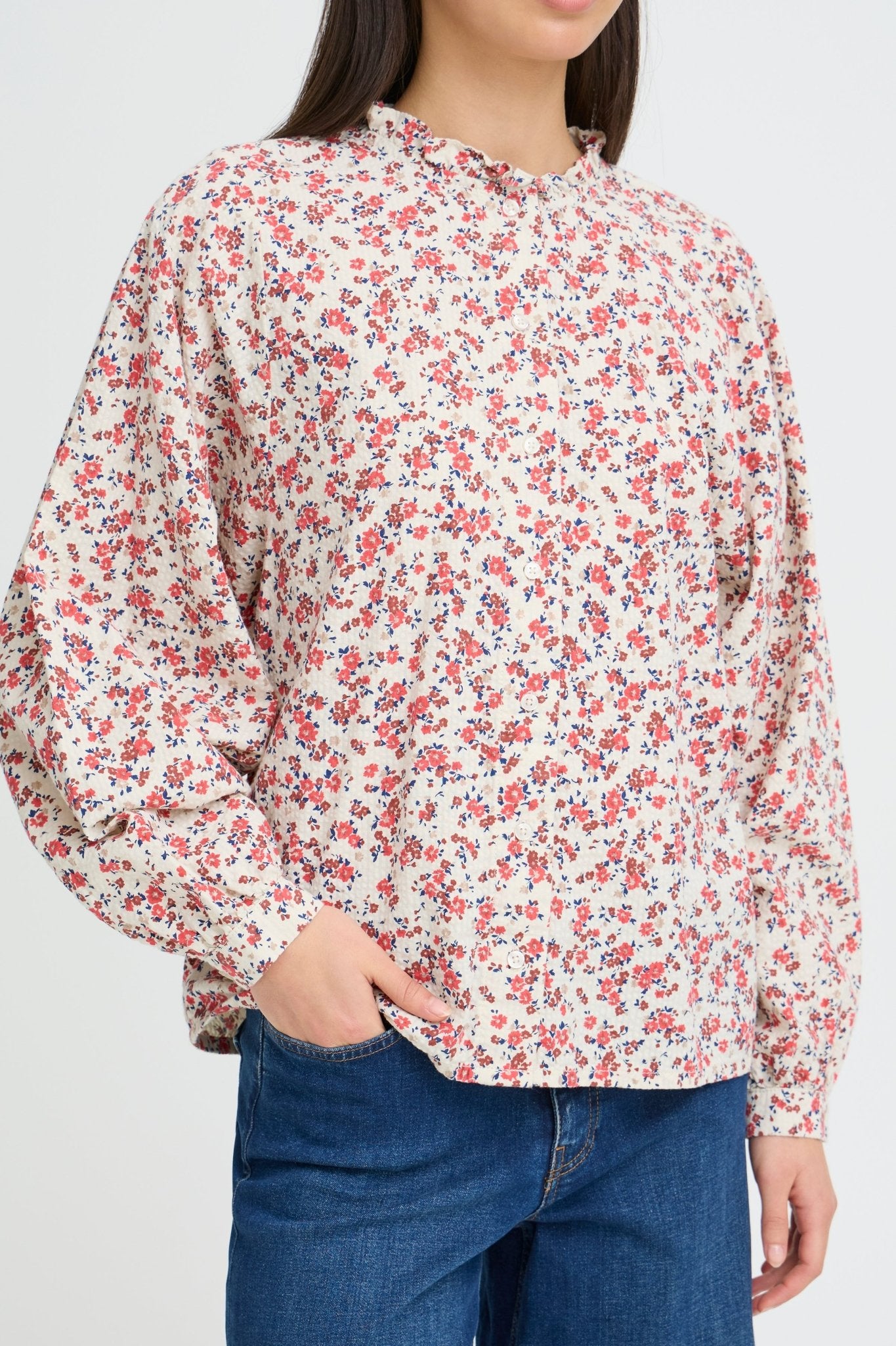Bluse mit Blumenmuster im Loose Fit - Blossom Hair & Fashion