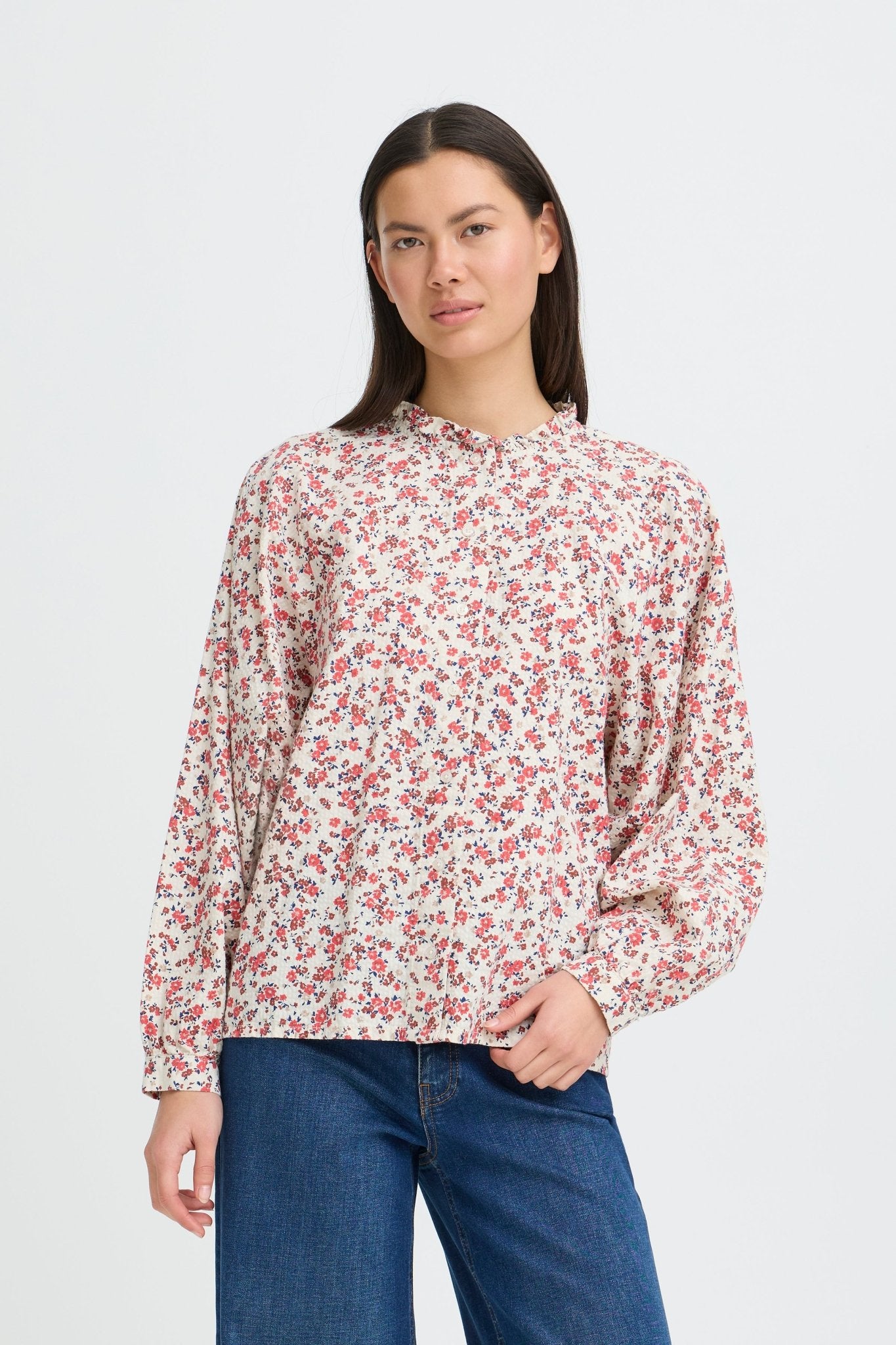 Bluse mit Blumenmuster im Loose Fit - Blossom Hair & Fashion