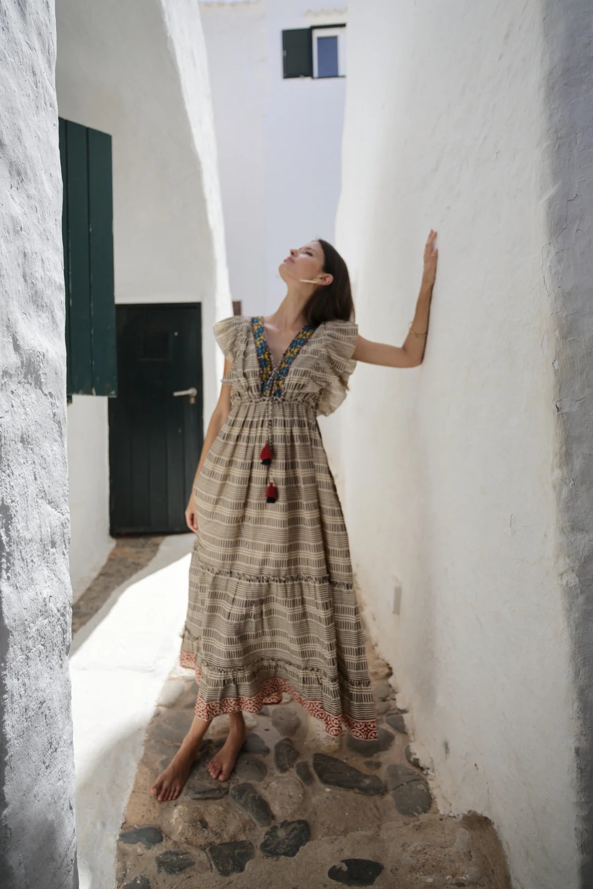Boho Maxikleid aus Baumwolle – Luftig & Stilvoll für den Sommer - Blossom Hair & Fashion