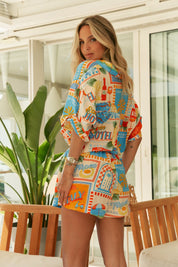 Boho Shorts mit Print – Sommerlicher Urlaubslook in leuchtenden Farben - Blossom Hair & Fashion