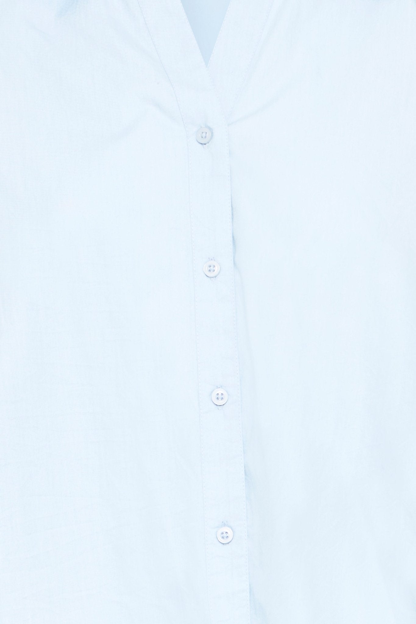 Boxy Bluse in Hellblau mit Kragen - Blossom Hair & Fashion