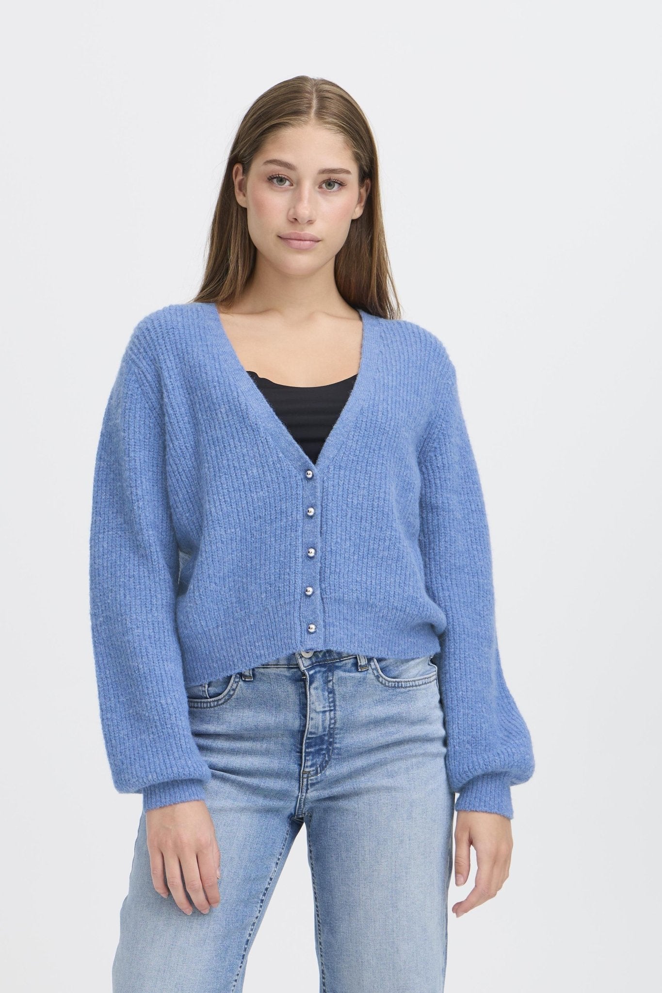 Cardigan Loose Fit blau - Blossom Hair & Fashion