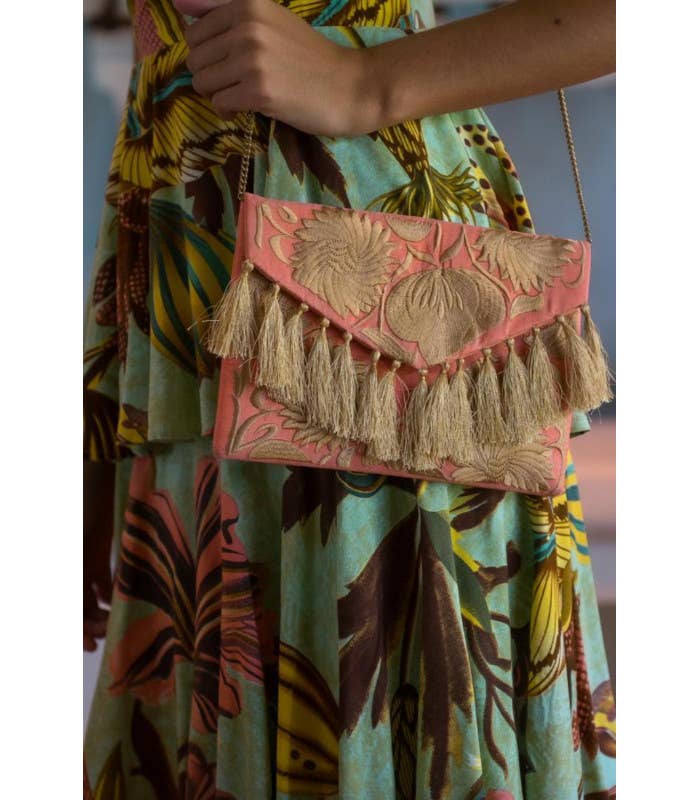 Charmante korallenrote Schaltasche - Blossom Hair & Fashion