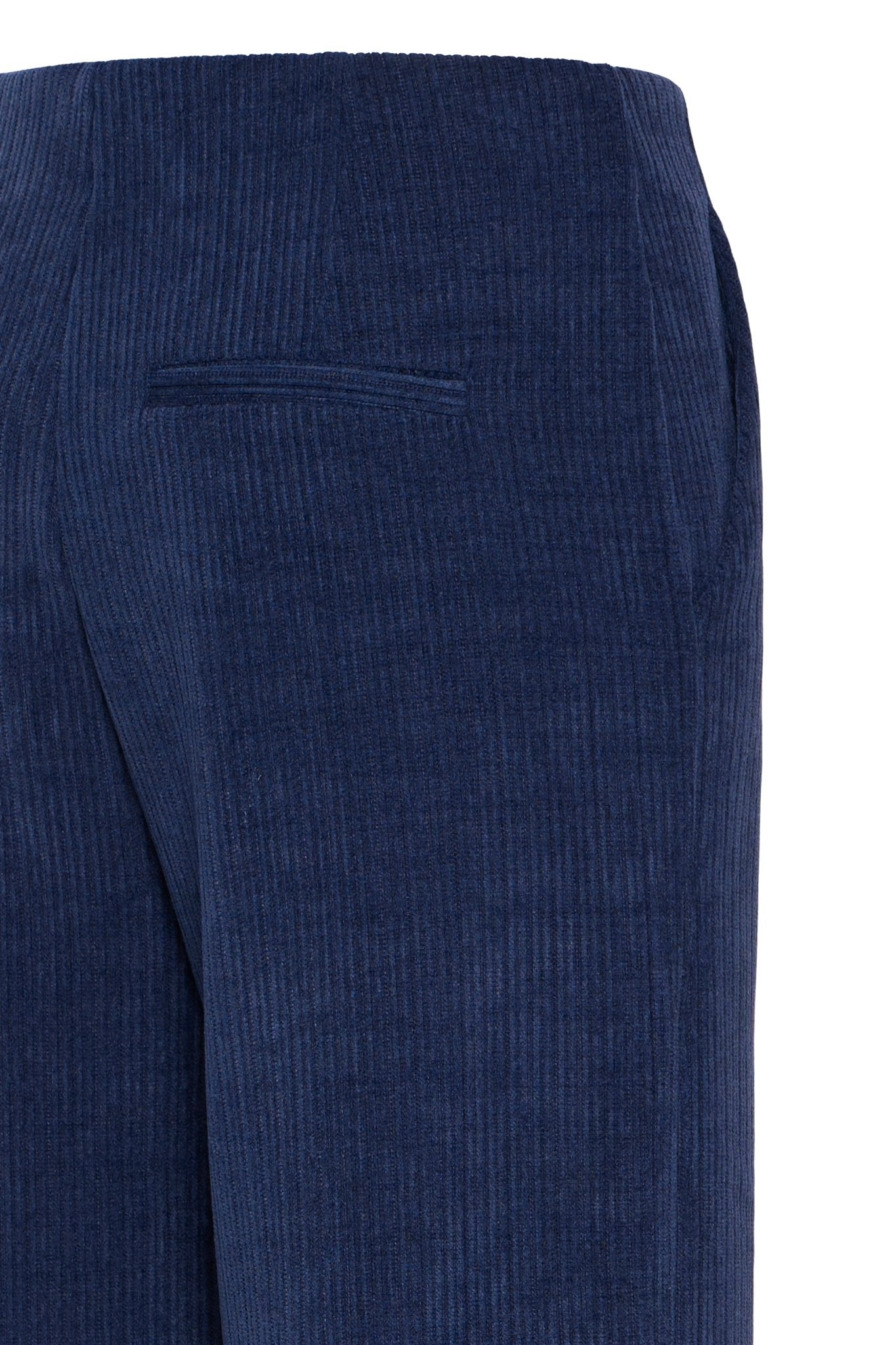 Cordhose weit in Dunkelblau - Blossom Hair & Fashion