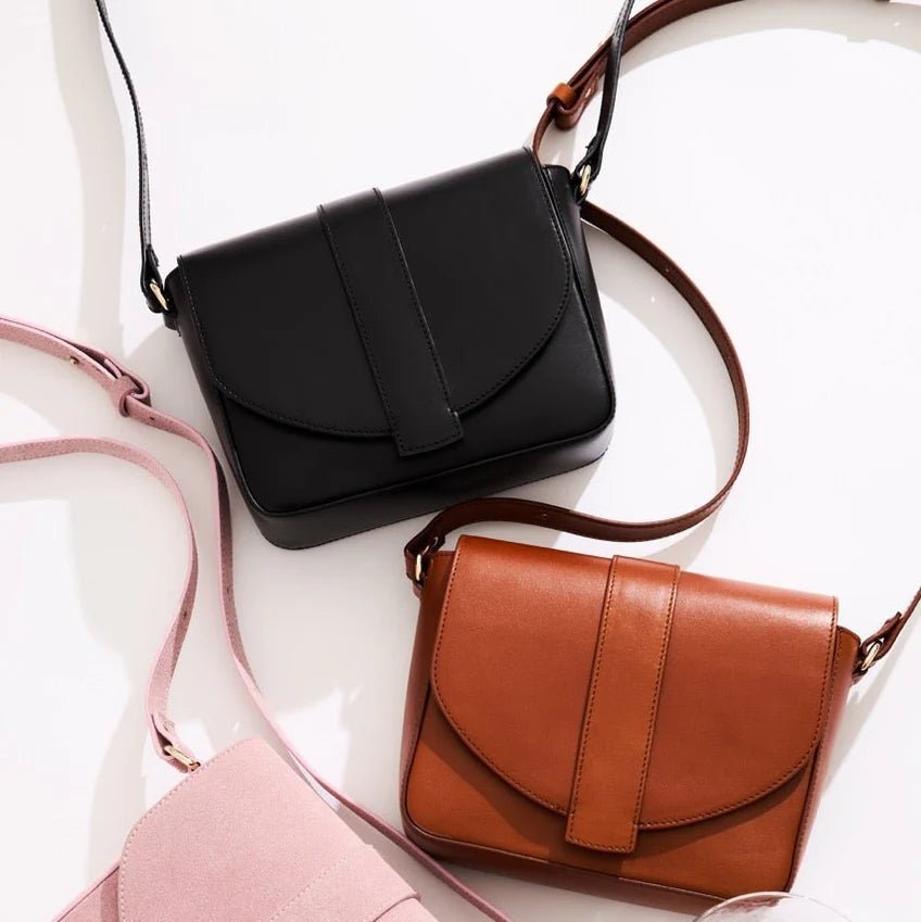 Crossbody Satchel in Schwarz oder Braun - Blossom Hair & Fashion