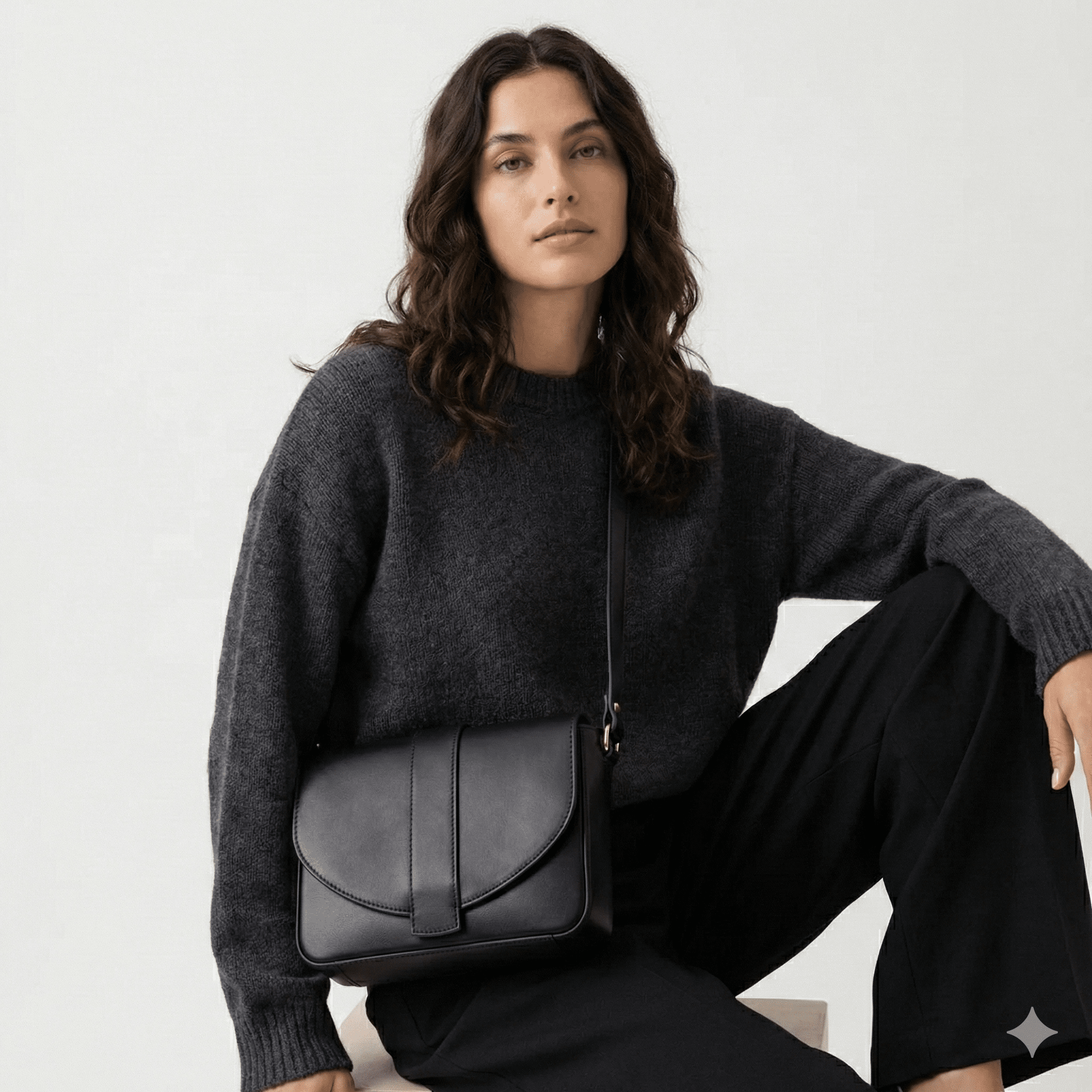 Crossbody Satchel in Schwarz oder Braun - Blossom Hair & Fashion