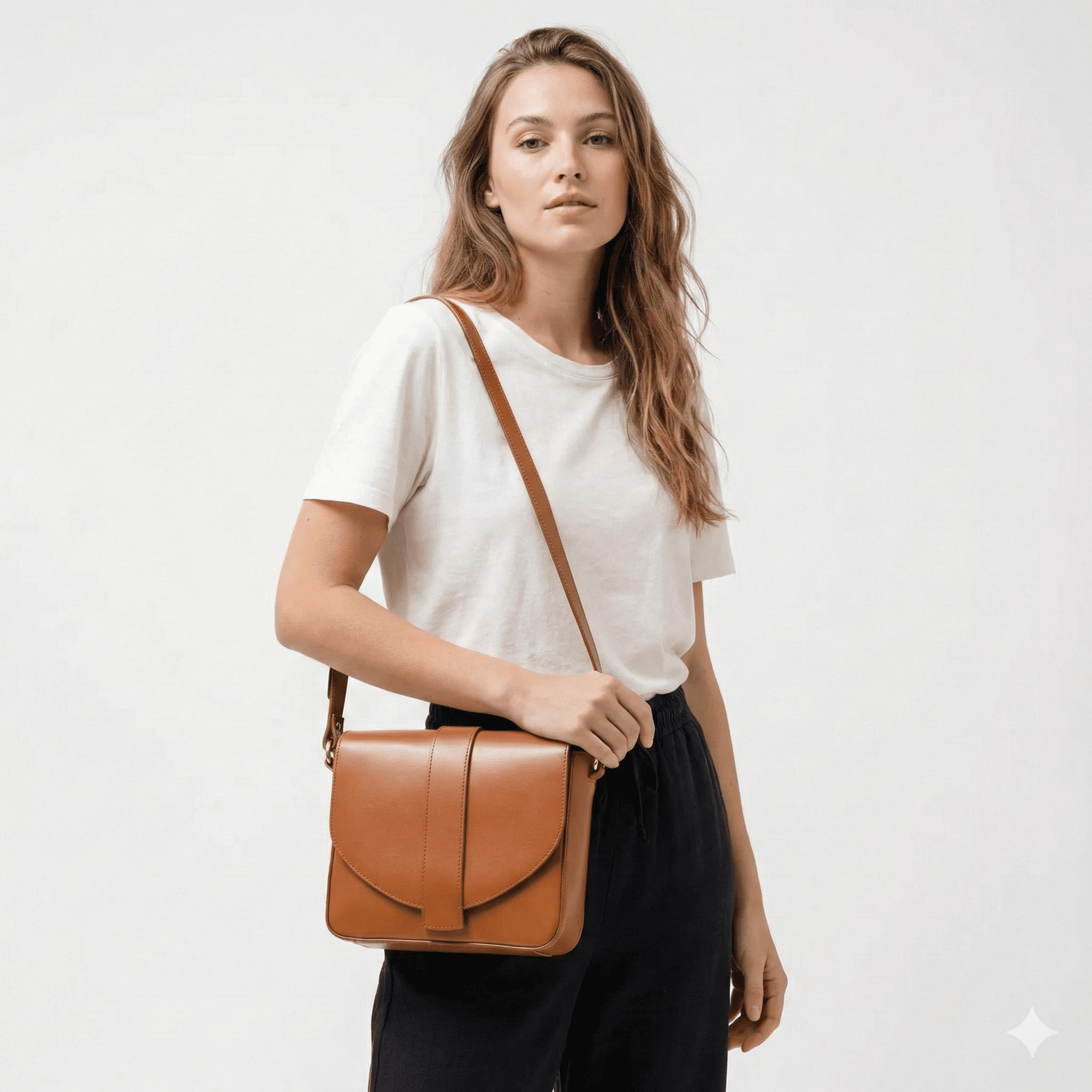 Crossbody Satchel in Schwarz oder Braun - Blossom Hair & Fashion