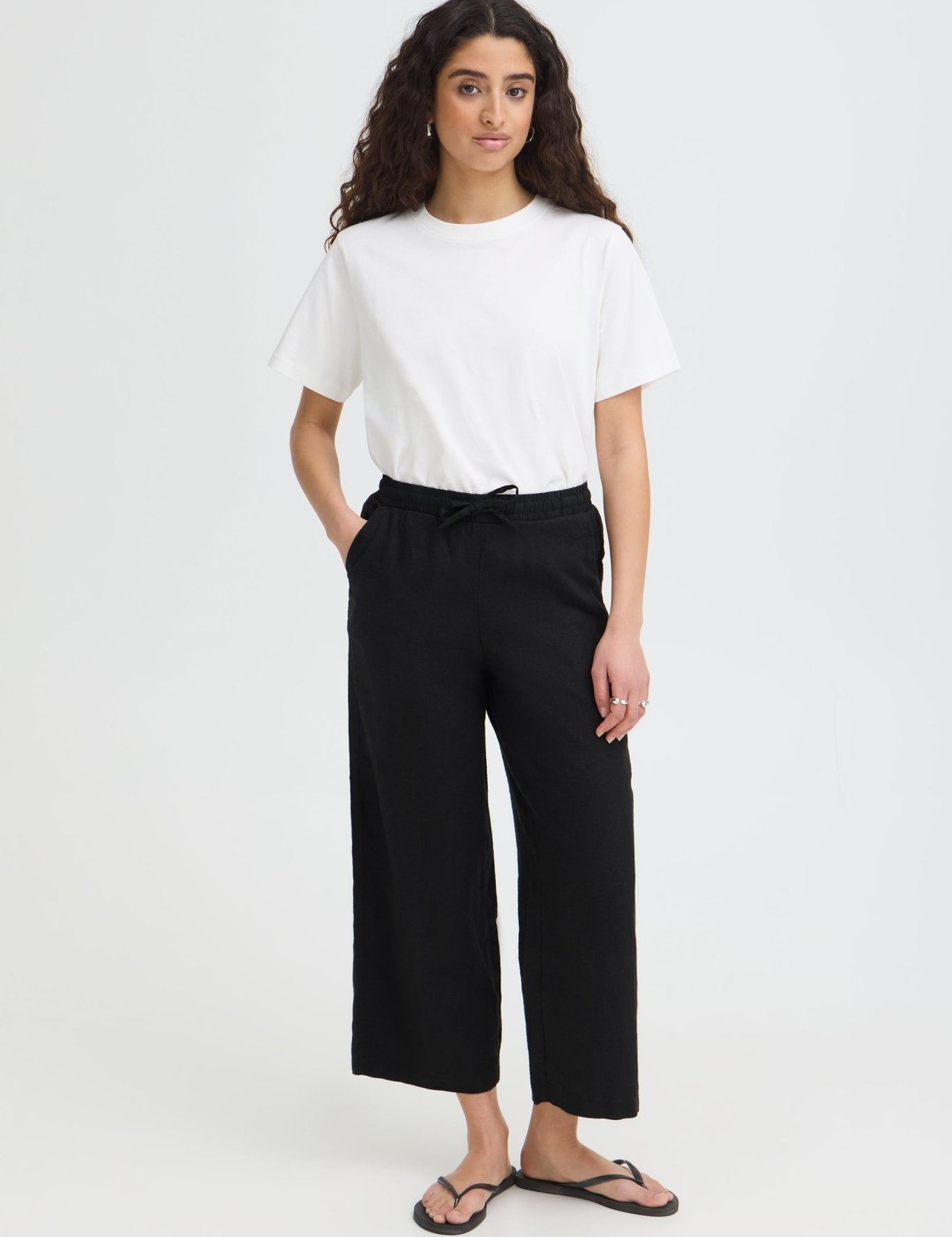 Culotte mit Kordelzug schwarz - Blossom Hair & Fashion