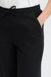 Culotte mit Kordelzug schwarz - Blossom Hair & Fashion