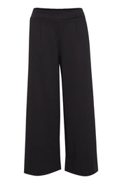 Culotte mit weitem Bein in Schwarz - Blossom Hair & Fashion