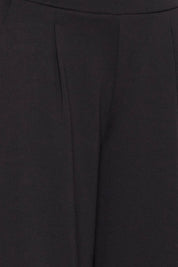 Culotte mit weitem Bein in Schwarz - Blossom Hair & Fashion