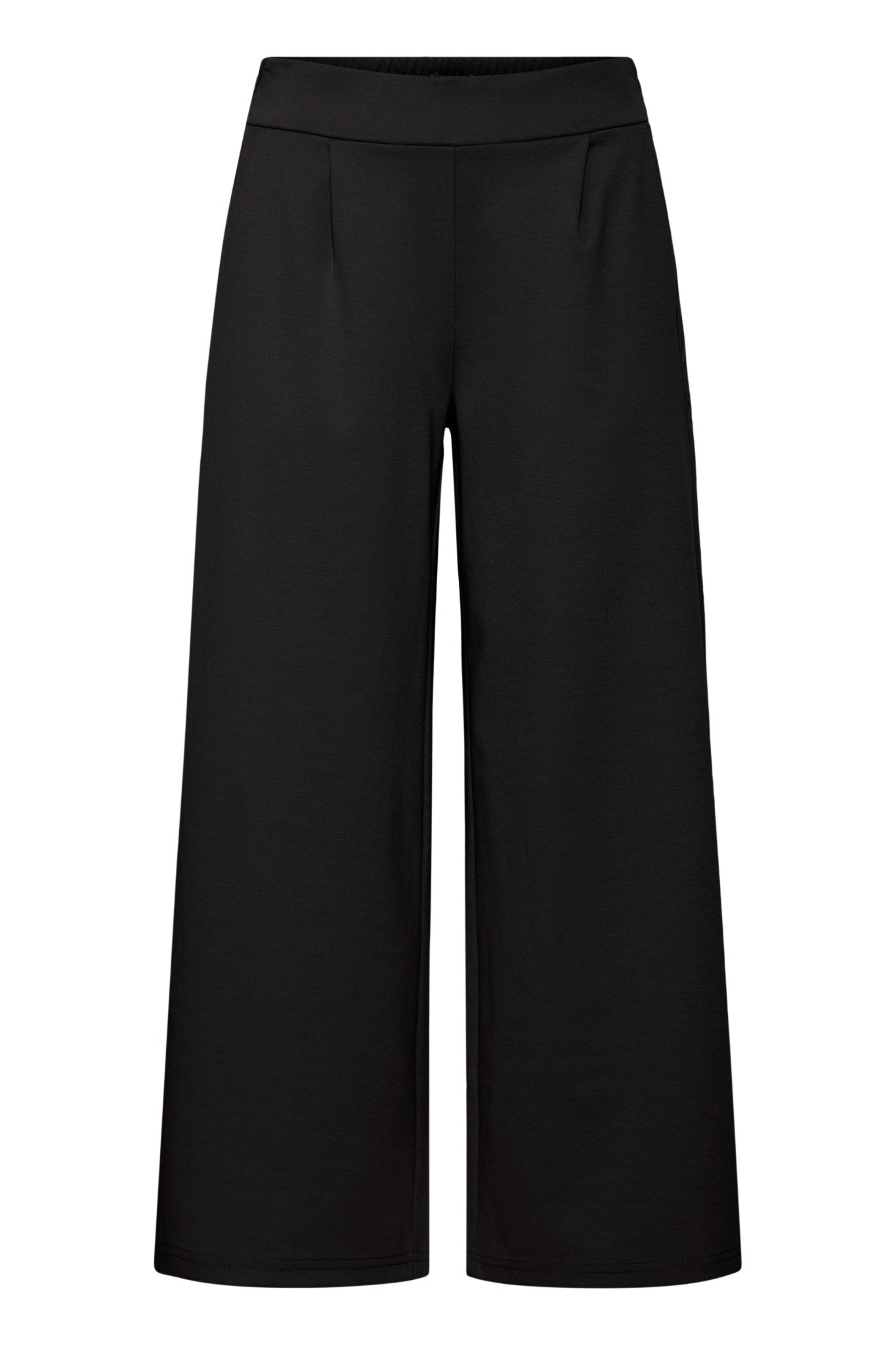 Culotte mit weitem Bein in Schwarz - Blossom Hair & Fashion