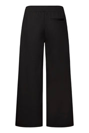 Culotte mit weitem Bein in Schwarz - Blossom Hair & Fashion