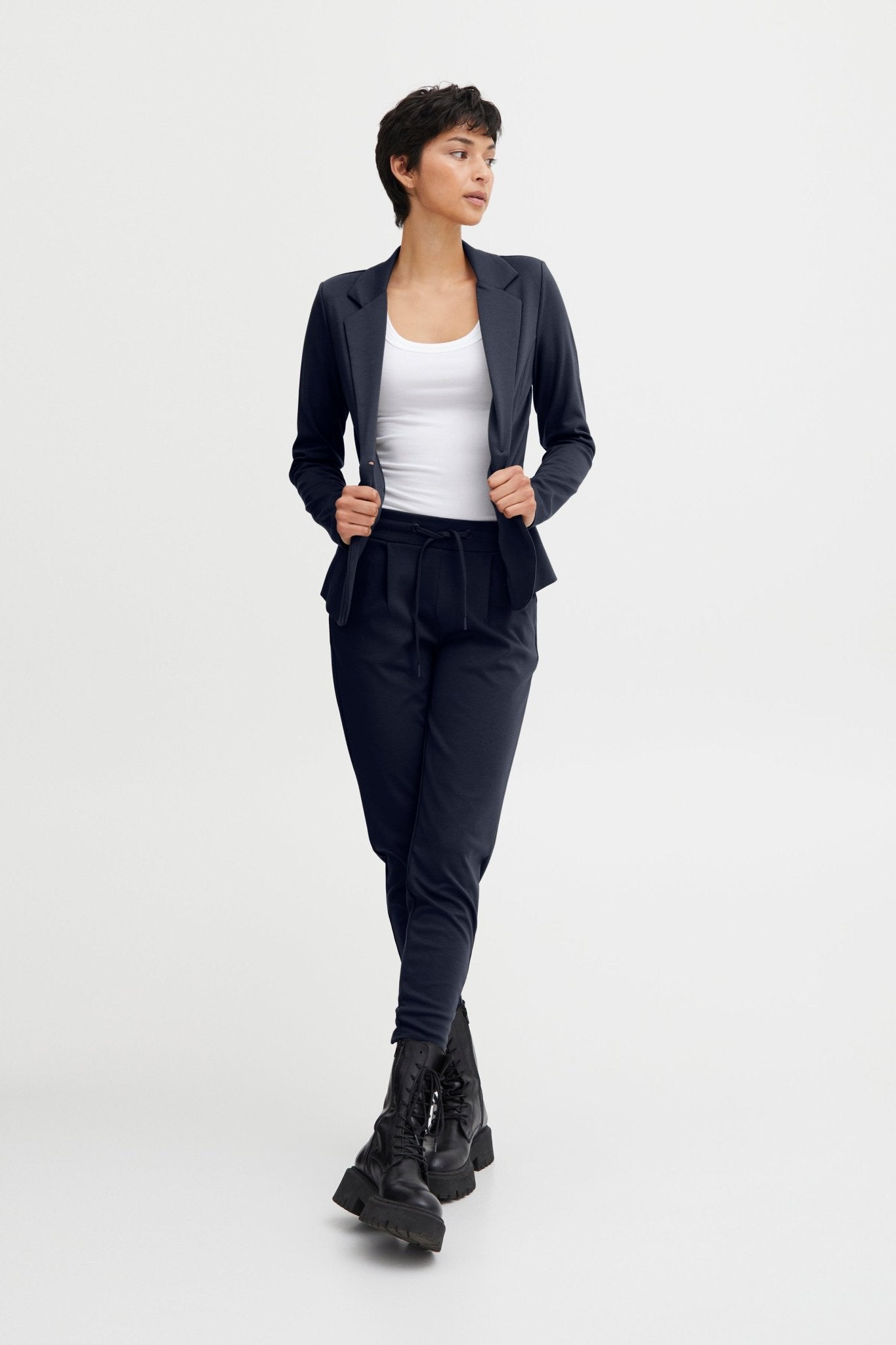 Damen - Jogpants mit elastischem Bund – Lässiger Chic & Komfort - Blossom Hair & Fashion