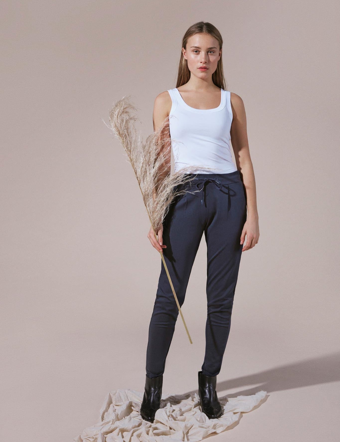 Damen - Jogpants mit elastischem Bund – Lässiger Chic & Komfort - Blossom Hair & Fashion