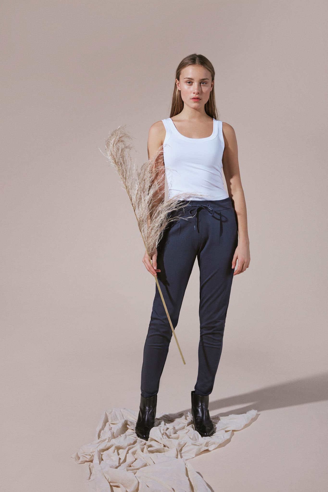 Damen - Jogpants mit elastischem Bund – Lässiger Chic & Komfort - Blossom Hair & Fashion
