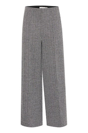 Damenhose mit Fischgrätenmuster und weitem Bein - Blossom Hair & Fashion