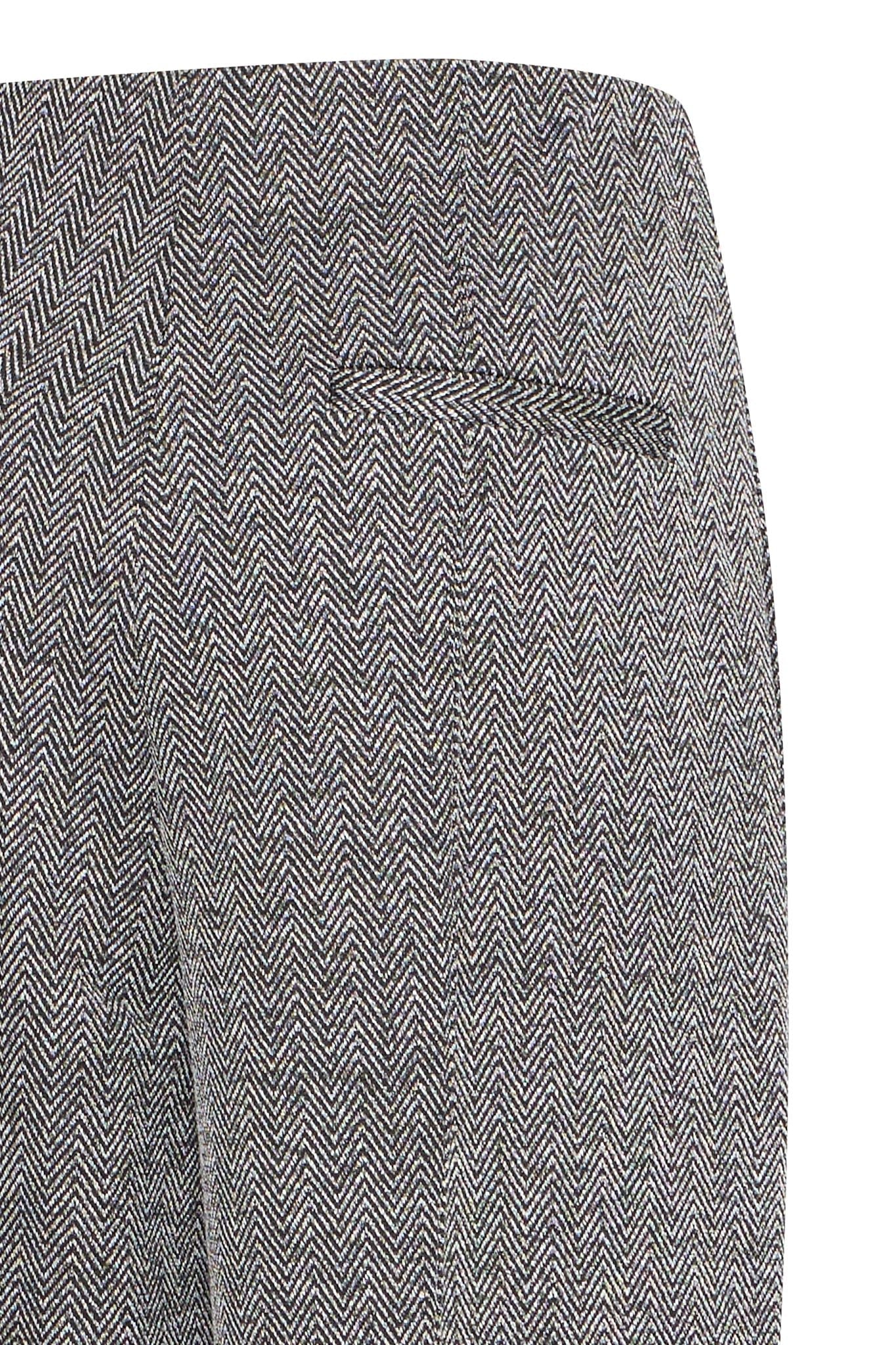 Damenhose mit Fischgrätenmuster und weitem Bein - Blossom Hair & Fashion