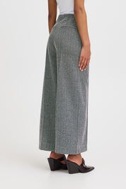 Damenhose mit Fischgrätenmuster und weitem Bein - Blossom Hair & Fashion