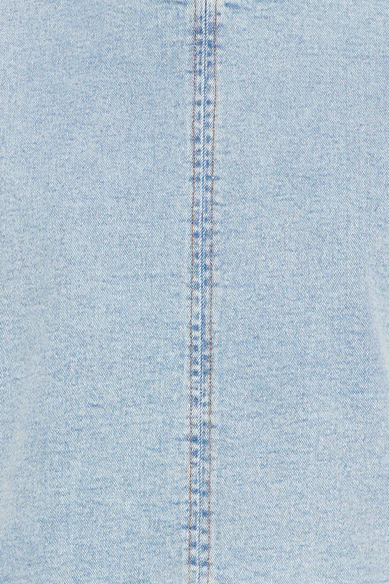 Denim Top ärmellos mit Reißverschluss hinten - Blossom Hair & Fashion