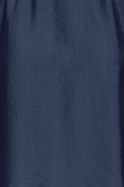 Dunkelblaue Bluse mit Strukturärmeln - Blossom Hair & Fashion