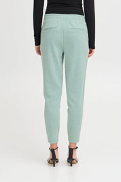 Elegante Hose mit elastischem Bund in Beryl Green - Blossom Hair & Fashion