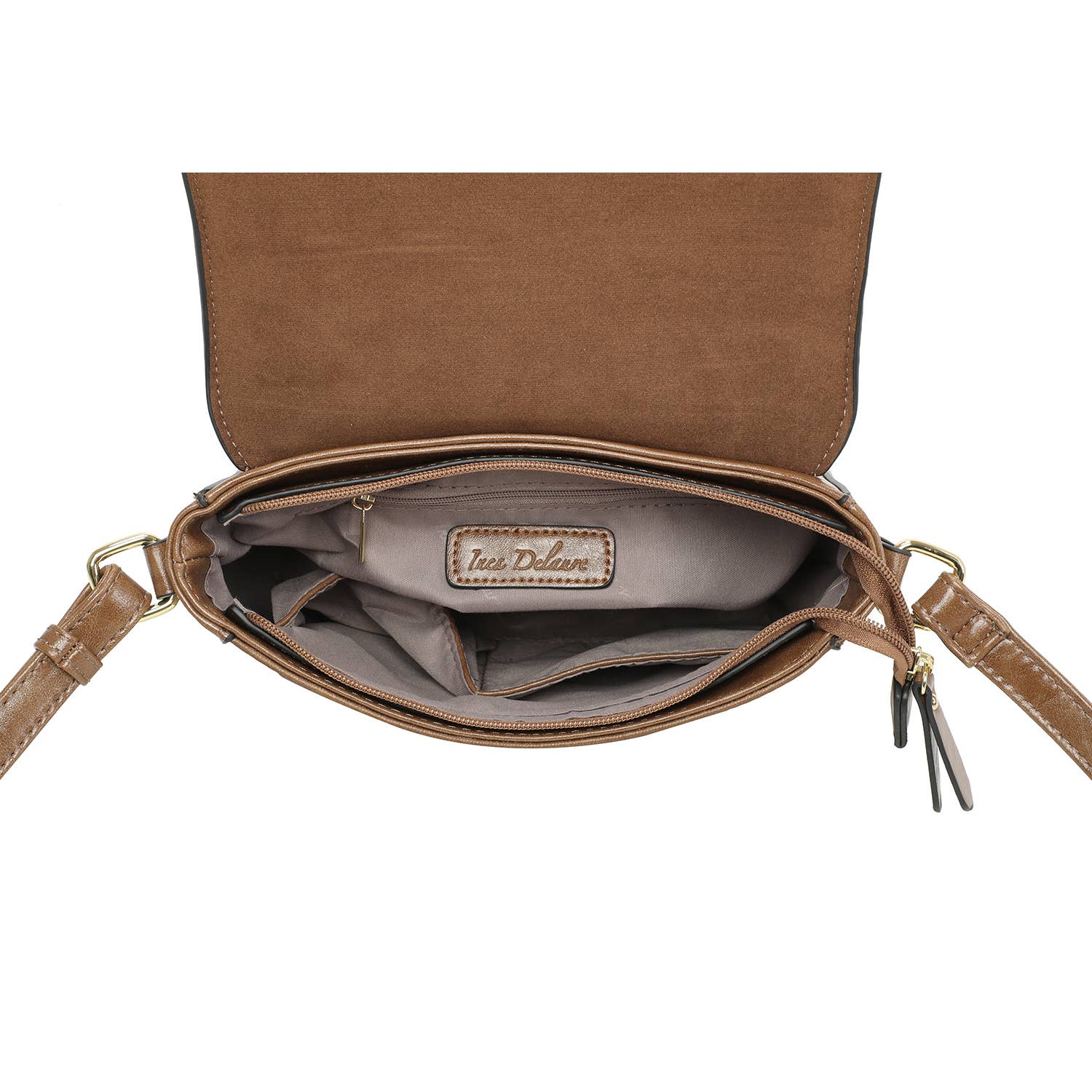 Elegante Schultertasche in Hellbraun - Blossom Hair & Fashion