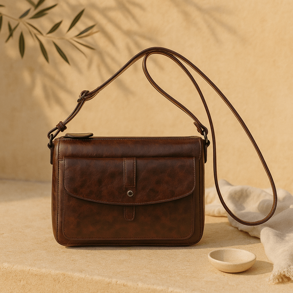 Elegante Schultertasche mit klassischem Look und verstellbarem Riemen - Blossom Hair & Fashion