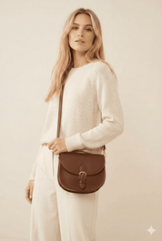 Elegante Umhängetasche aus Leder – Klassische Form mit modernem Charme - Blossom Hair & Fashion