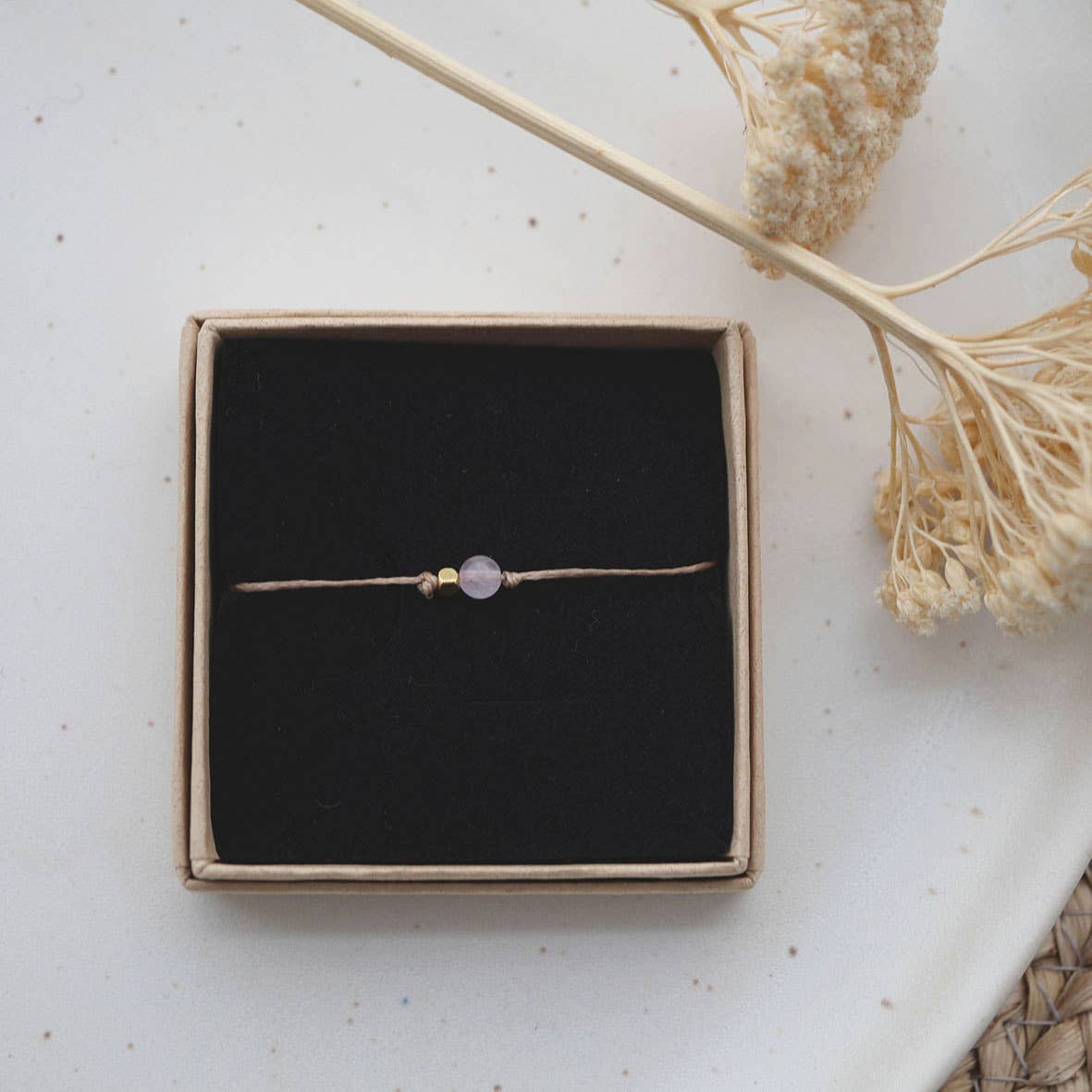 Elegantes ROSA Armband mit Rosenquarz - Blossom Hair & Fashion