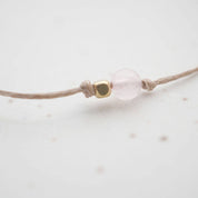 Elegantes ROSA Armband mit Rosenquarz - Blossom Hair & Fashion