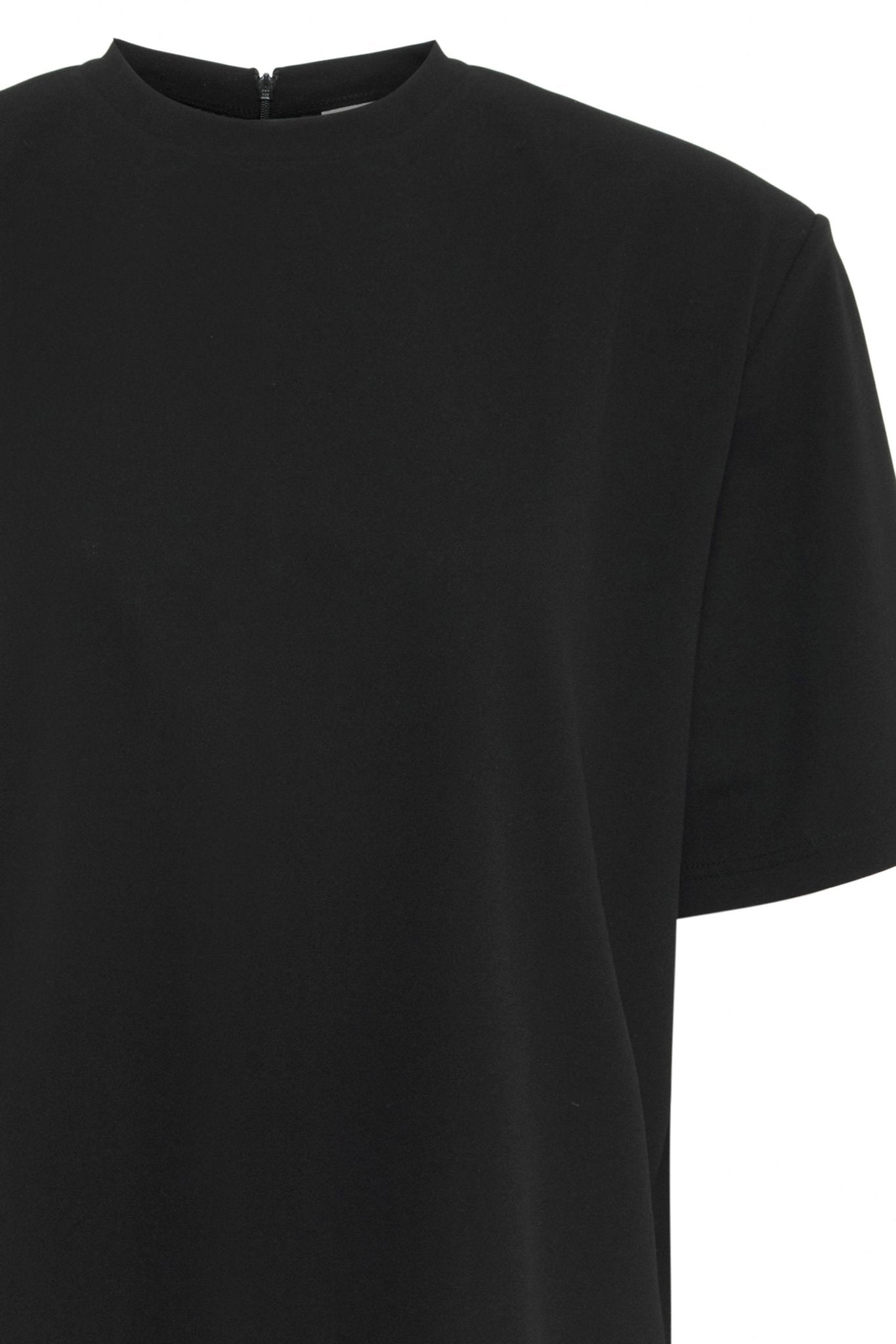 Elegantes schwarzes Damen - Shirt mit Recycling - Anteil - Blossom Hair & Fashion