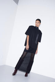 Elegantes schwarzes Damen - Shirt mit Recycling - Anteil - Blossom Hair & Fashion