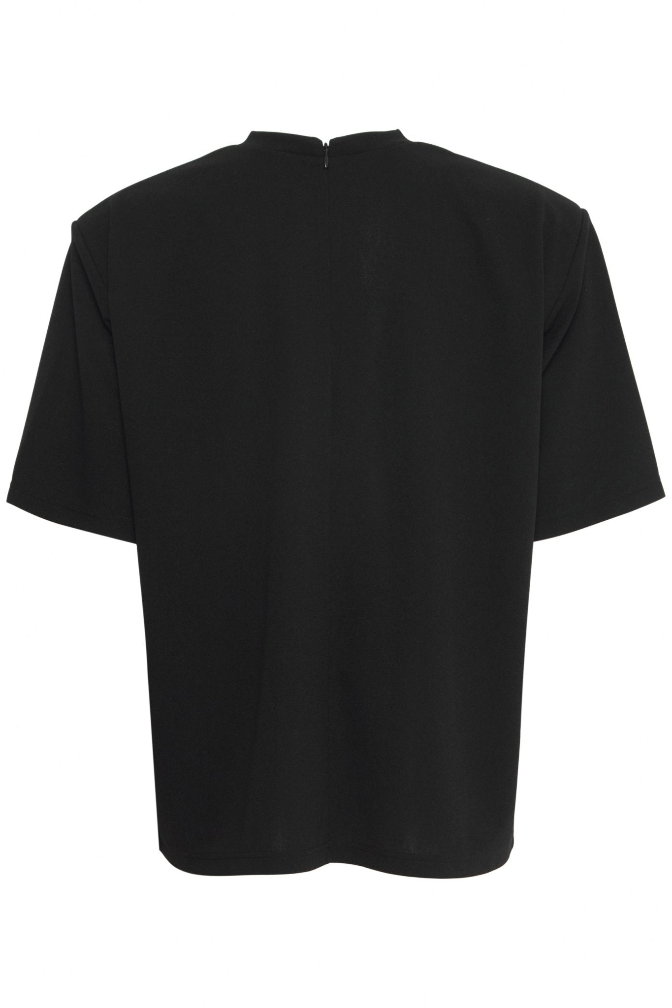 Elegantes schwarzes Damen - Shirt mit Recycling - Anteil - Blossom Hair & Fashion