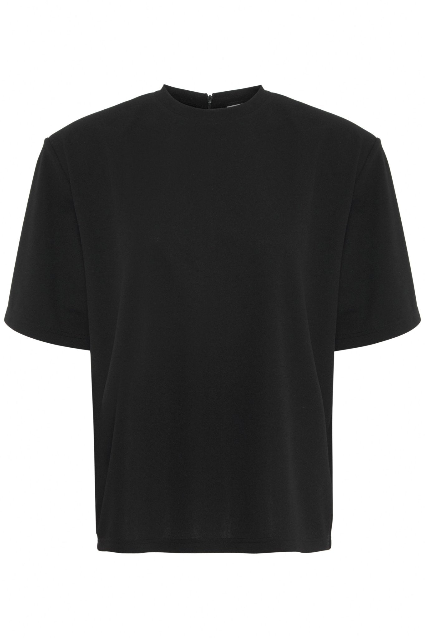 Elegantes schwarzes Damen - Shirt mit Recycling - Anteil - Blossom Hair & Fashion