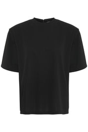 Elegantes schwarzes Damen - Shirt mit Recycling - Anteil - Blossom Hair & Fashion