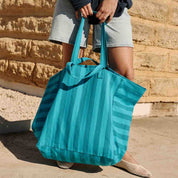 ELISA-STREIFEN-TASCHE TAHITIAN / TÜRKIS - Blossom Hair & Fashion