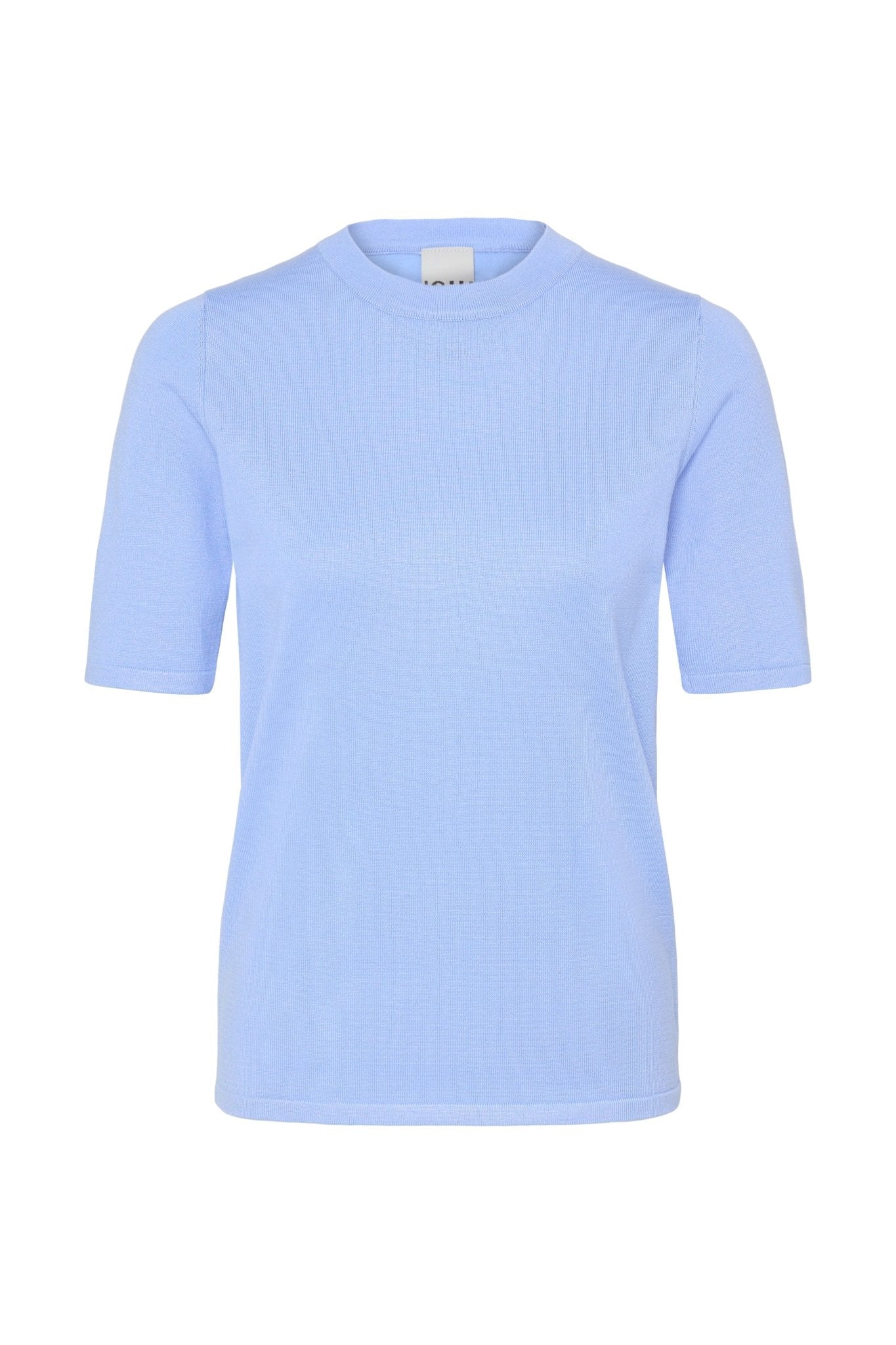 Feinstrickshirt in Hellblau mit Rundhalsausschnitt - Blossom Hair & Fashion