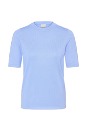 Feinstrickshirt in Hellblau mit Rundhalsausschnitt - Blossom Hair & Fashion