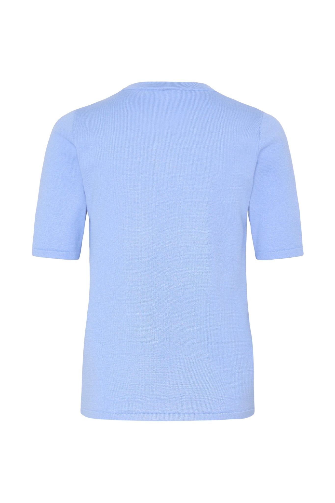 Feinstrickshirt in Hellblau mit Rundhalsausschnitt - Blossom Hair & Fashion