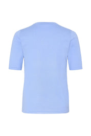 Feinstrickshirt in Hellblau mit Rundhalsausschnitt - Blossom Hair & Fashion
