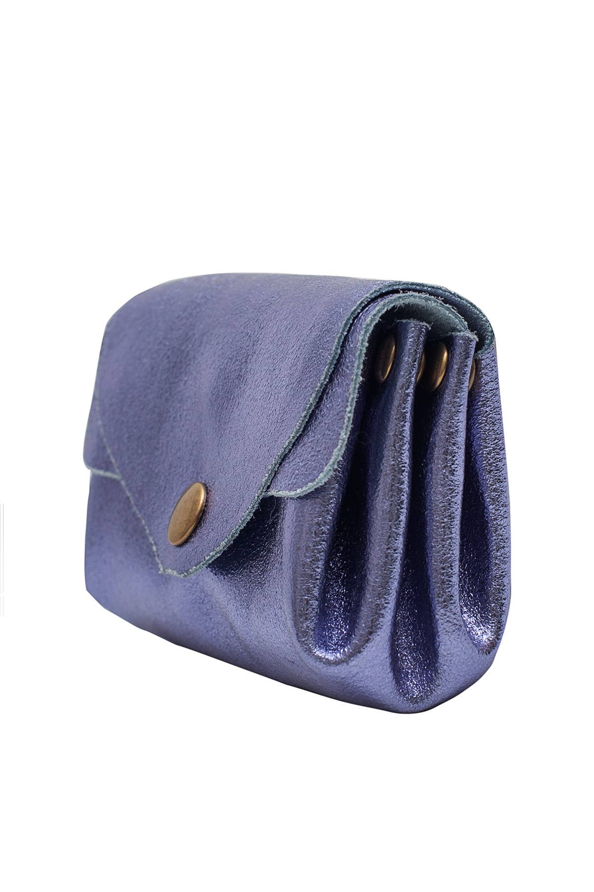 Geldbörse aus Leder mit Druckknopf – Kompakte Eleganz für Deinen Alltag - Blossom Hair & Fashion