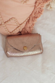 Geldbörse aus Leder mit Druckknopf – Kompakte Eleganz für Deinen Alltag - Blossom Hair & Fashion