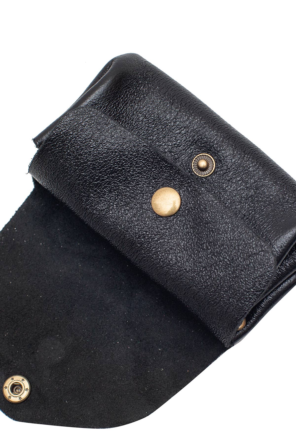 Geldbörse aus Leder mit Druckknopf – Kompakte Eleganz für Deinen Alltag - Blossom Hair & Fashion