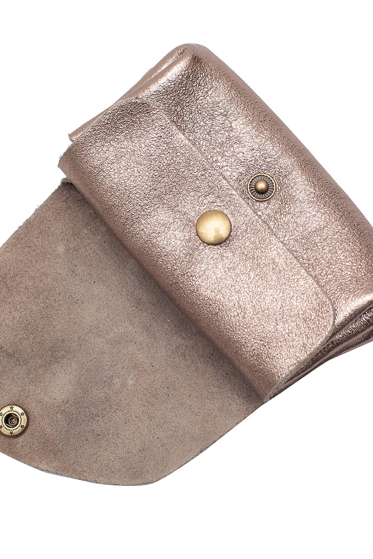Geldbörse aus Leder mit Druckknopf – Kompakte Eleganz für Deinen Alltag - Blossom Hair & Fashion